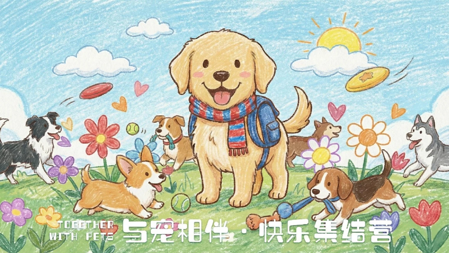 与宠相伴·快乐集结营 IP 视觉设计